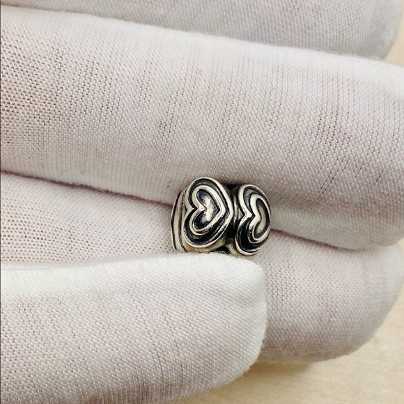 EUC Pandora 790959 Sterling Silver You're In My Heart Clip - RETIRED! - Picture 4 of 10